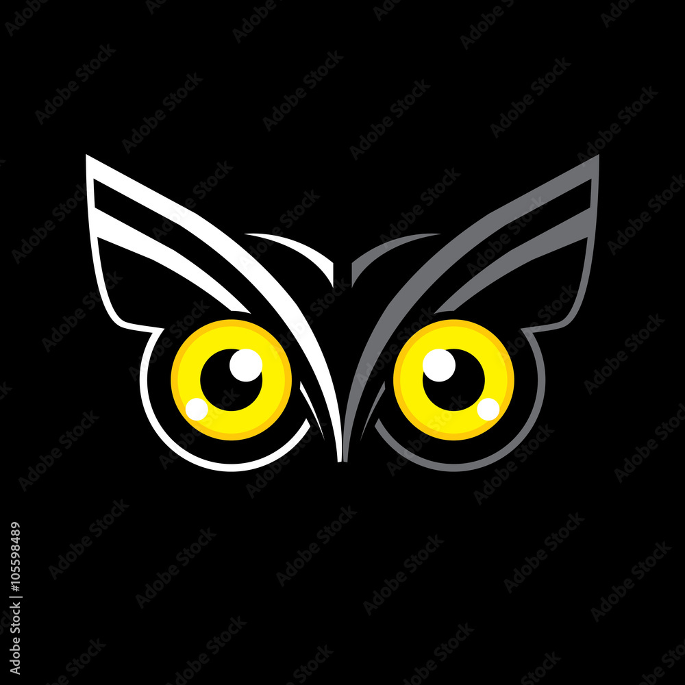 Owl eyes graphic vector Owl eyes graphic vector