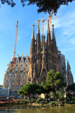 Basilica church Sagrada Familia in Barcelona, Spain