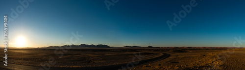 Sunrise in the Desert  near Sossusvlei  Namibia 