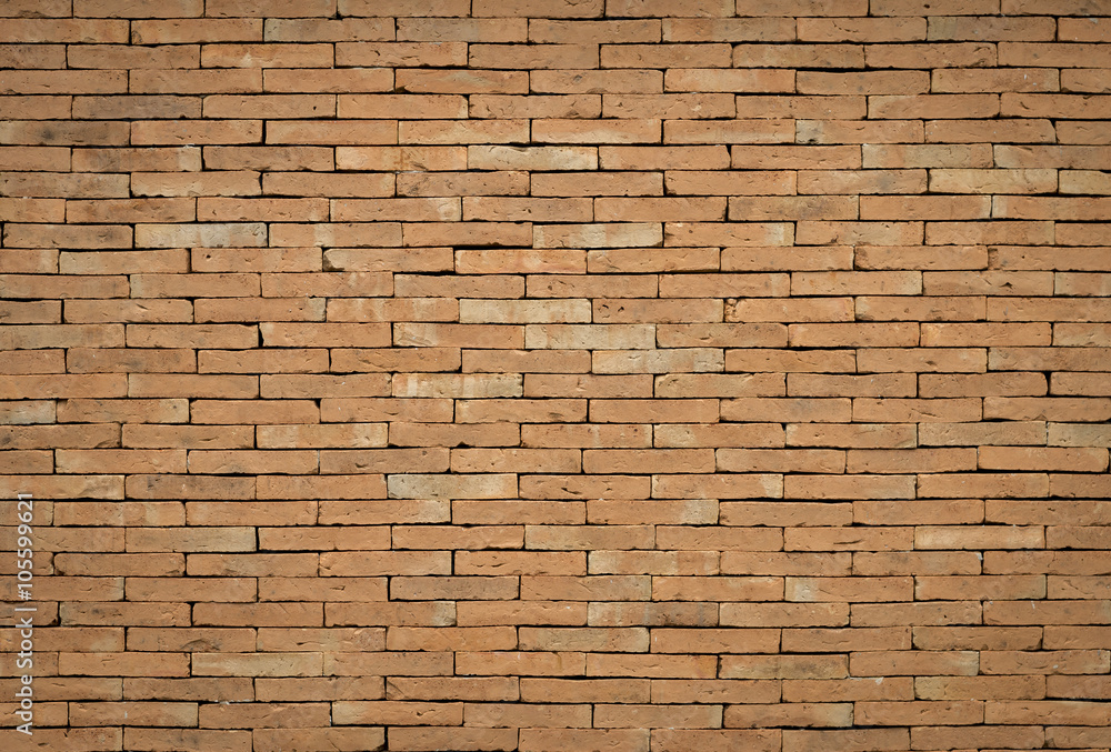 Empty Red brick wall background