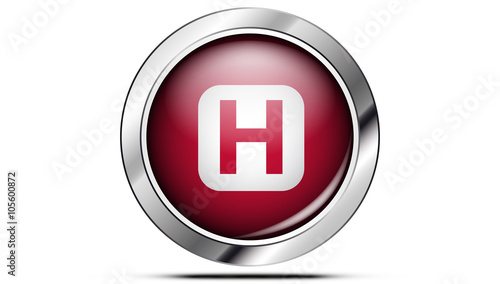 Picto hôpital rouge