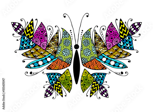 Colorful butterfly for your design