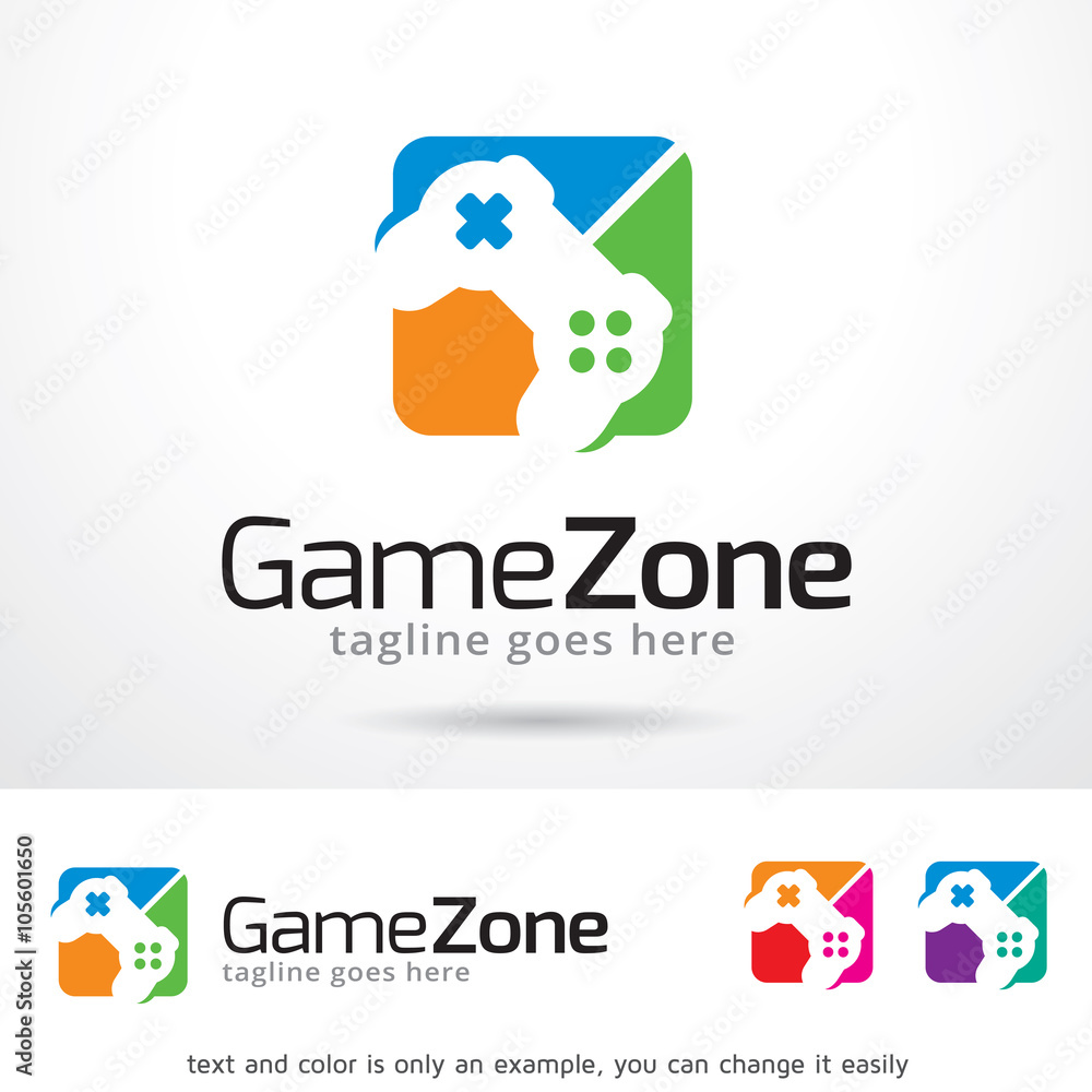 Fototapeta premium Game Zone Logo Template Design Vector 