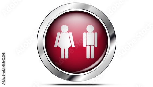 Picto toilette rouge