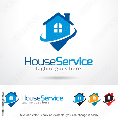 House Service Logo Template Design Vector 