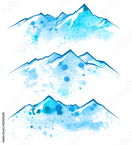 Obraz na płótnie granice akwarelowe