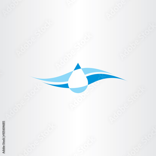 spring fresh mineral water icon logo vector