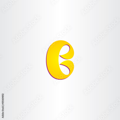 yellow b letter logotype logo b vector icon