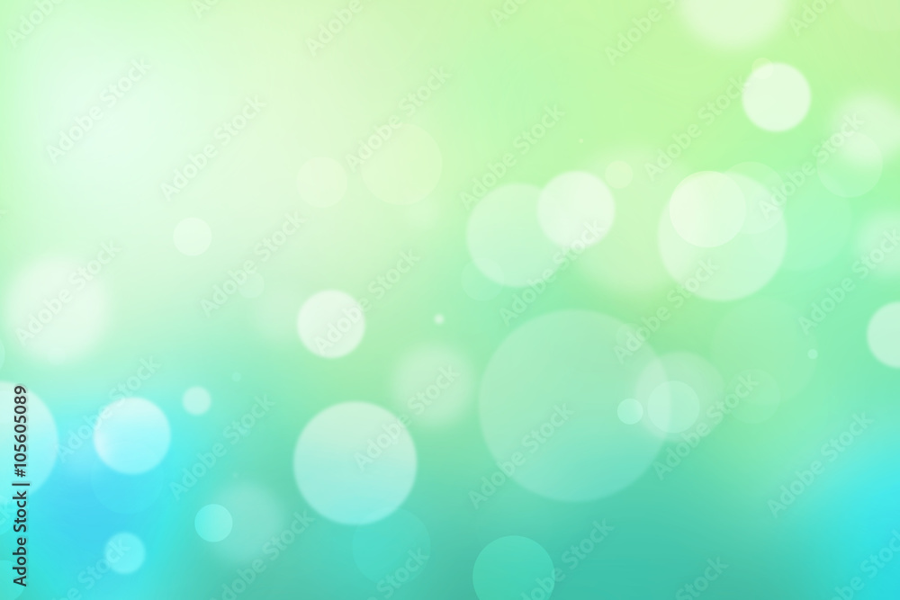 Circle light bokeh green sea blue abstract background Circle light bokeh green sea blue abstract background
