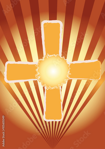 Christliche Vektorillustration des Kreuzes