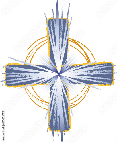 Christliche Vektorillustration des Kreuzes