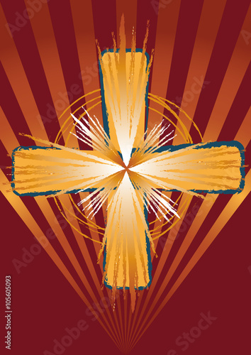 Christliche Vektorillustration des Kreuzes