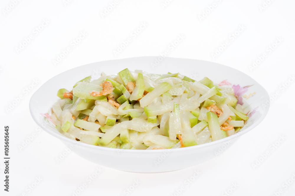 fried lagenaria sicerariae(bottle gourd) fried lagenaria sicerariae(bottle gourd)
