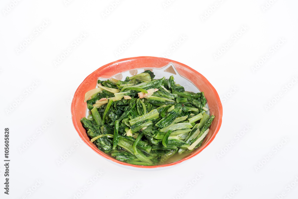 fried Indian Lettuce(Lactuca sativa Linn) fried Indian Lettuce(Lactuca sativa Linn)