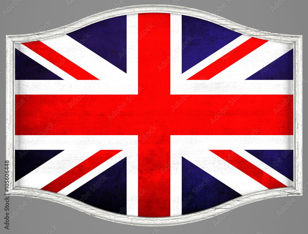 Signboard Flag of England isolated on gray Signboard Flag of England isolated on gray