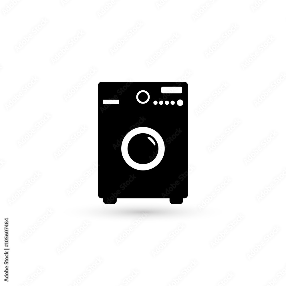 Washing machine icon. Home appliances symbol. Washing machine icon. Home appliances symbol.