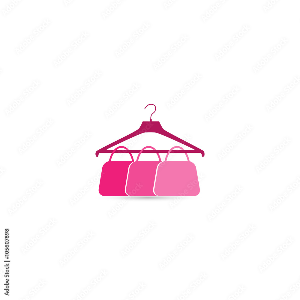 Sale Clothing Hangers in a beautiful vector pink Sale Clothing Hangers in a beautiful vector pink