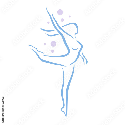 Abstract woman dancing