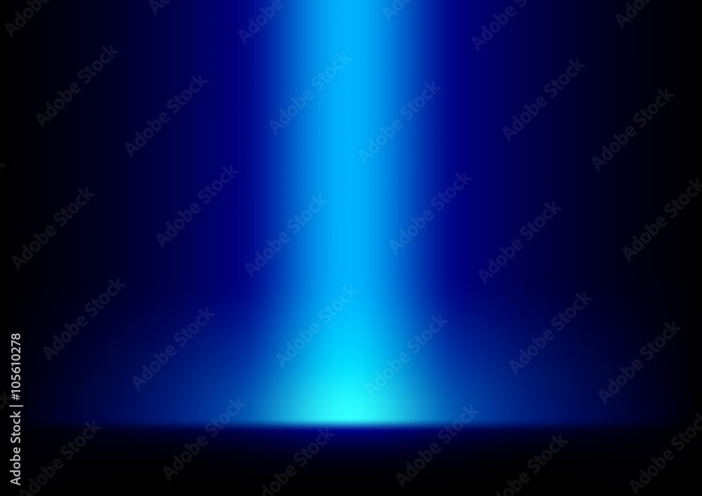 Blue Light from Top Background