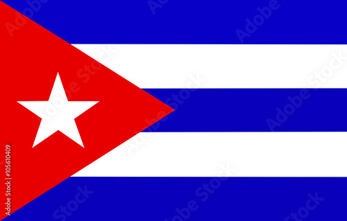 Kuba: Kubanische Nationalflagge Fahne - Konzept Nation Revolution Reise Stolz Tradition Tourismus Karibik Urlaub