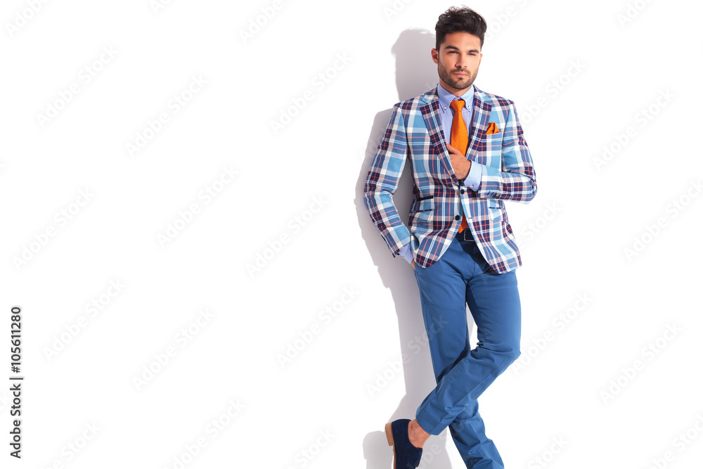 man with hand in pocket posing man with hand in pocket posing
