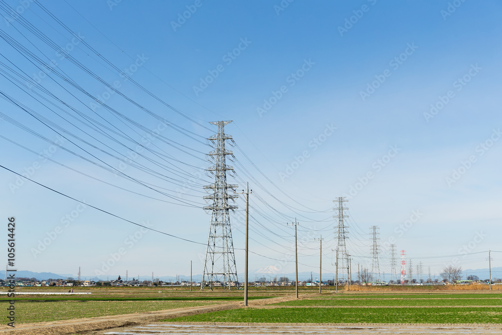 High voltage lines