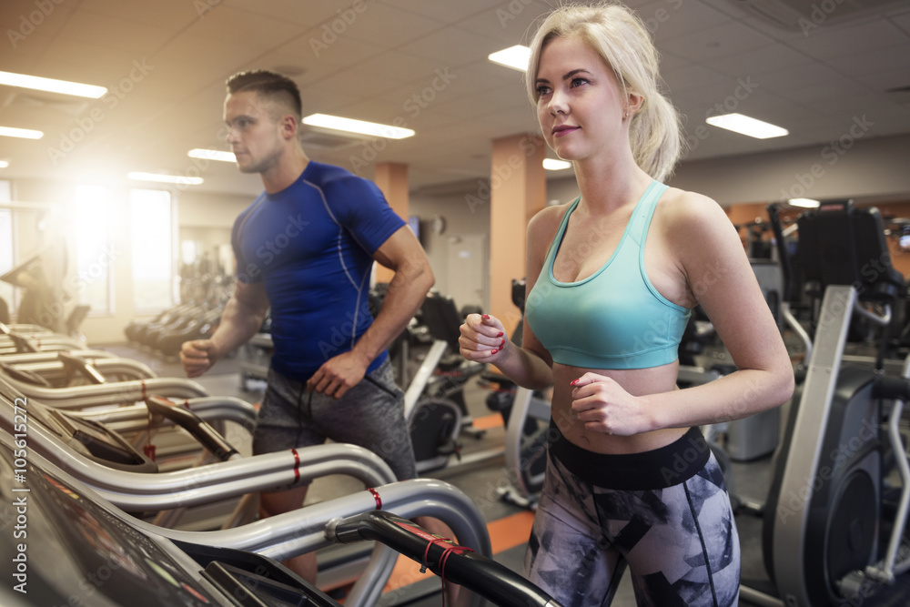 Cardio exercise at the gym Cardio exercise at the gym