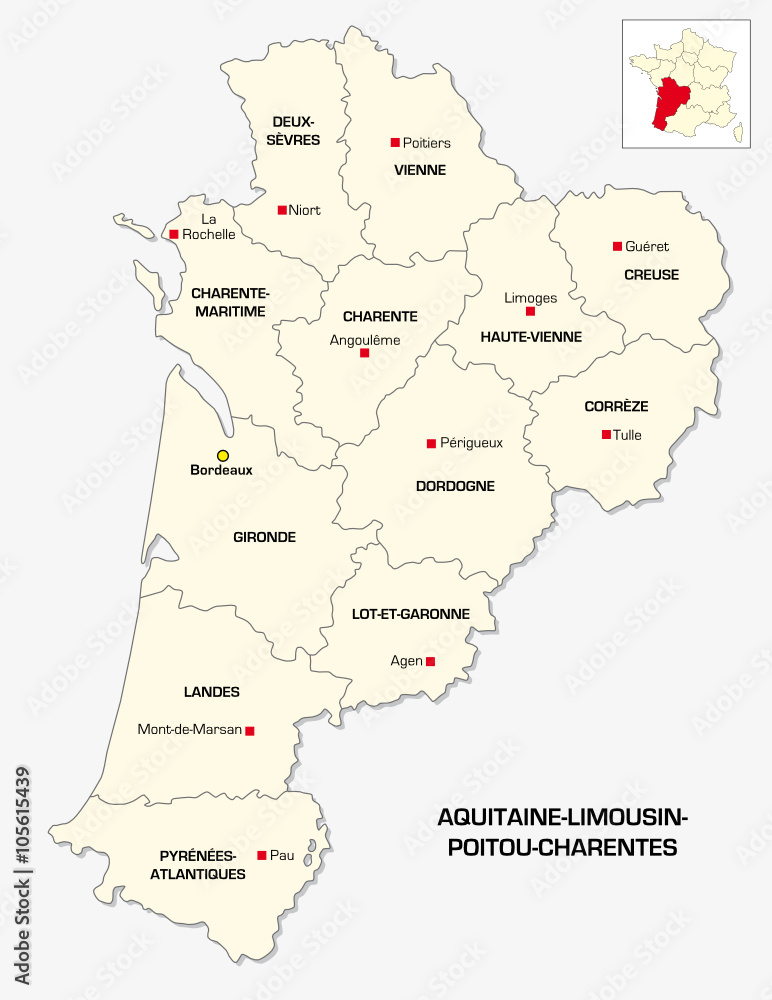 New French administrative regionAquitaine-Limousin-Poitou-Charentes
