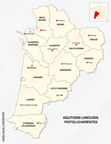 New French administrative regionAquitaine-Limousin-Poitou-Charentes