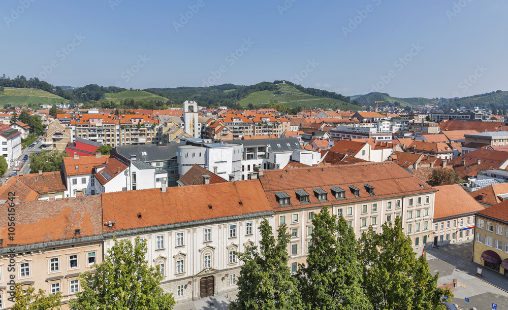 Maribor cityscape, Slovenia