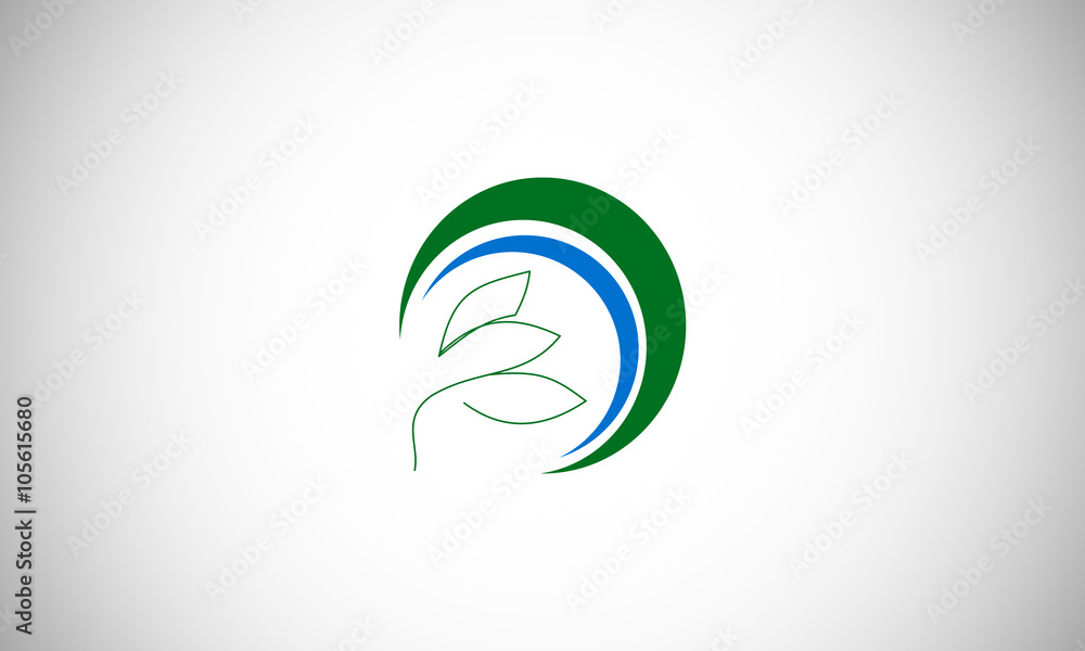  green leaf business logo