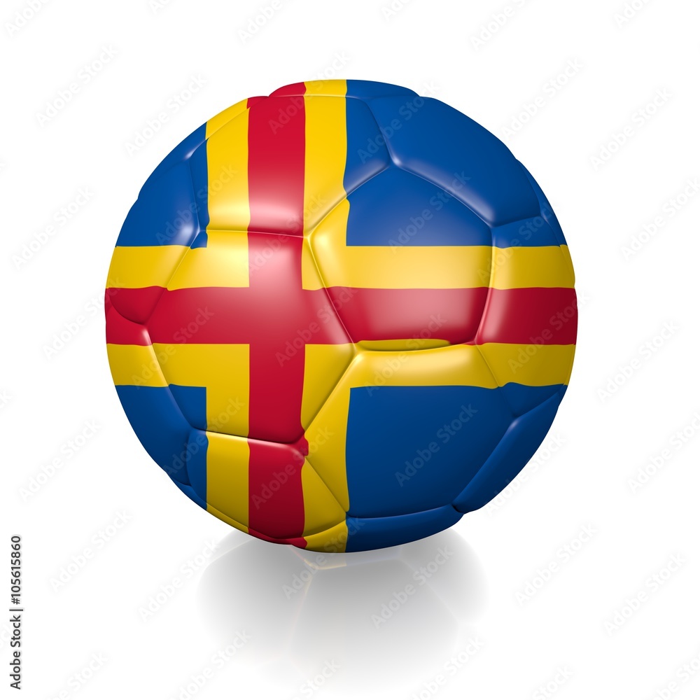 Fototapeta premium Football soccer ball with a national flag texture