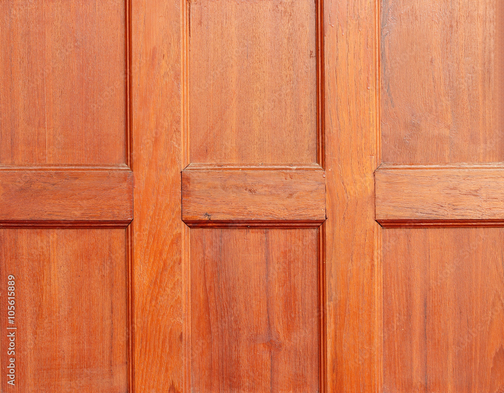 Close up Background Detail of wood door
