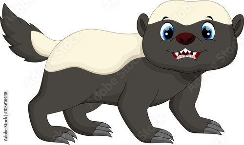 Honey badger cartoon