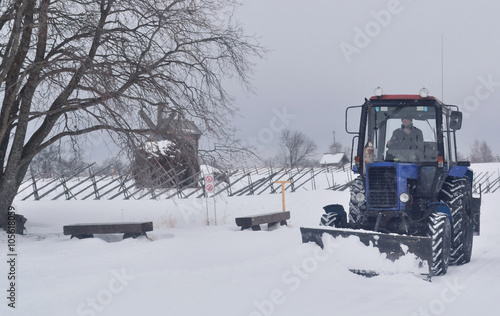 snow removal in the countryside