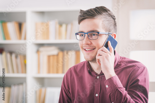 Young man with mobile phone