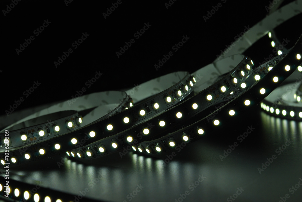 Naklejka premium White led strip