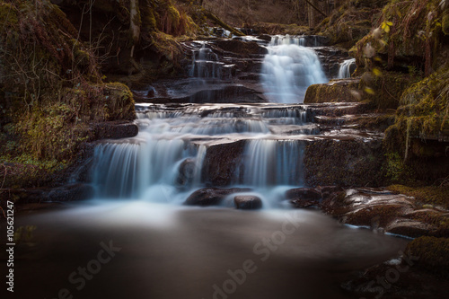 Fototapeta Naklejka Na Ścianę i Meble -  Lower Blaen y Glyn Falls
One of a string of Waterfalls near the Blaen y Glyn forest, Brecon Beacons