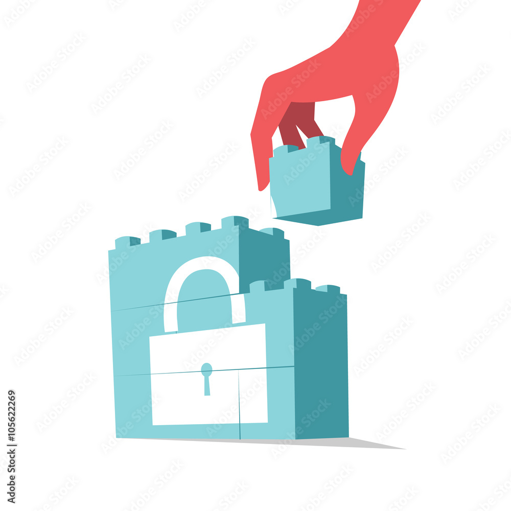 Fototapeta premium Sicurezza e privacy