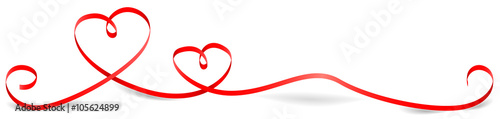 Herz Liebe Muttertag Valentinstag Schleifenband rot Vektor