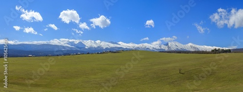 Panorama of beautiful landscape photo