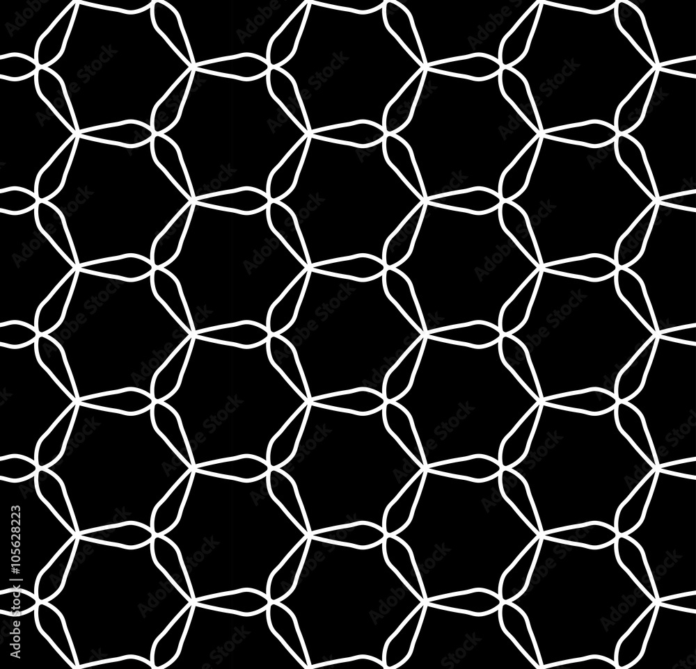 Vector modern seamless geometry pattern hexagon, black and white abstract geometric background, pillow print, monochrome retro texture, hipster fashion design Vector modern seamless geometry pattern hexagon, black and white abstract geometric background, pillow print, monochrome retro texture, hipster fashion design
