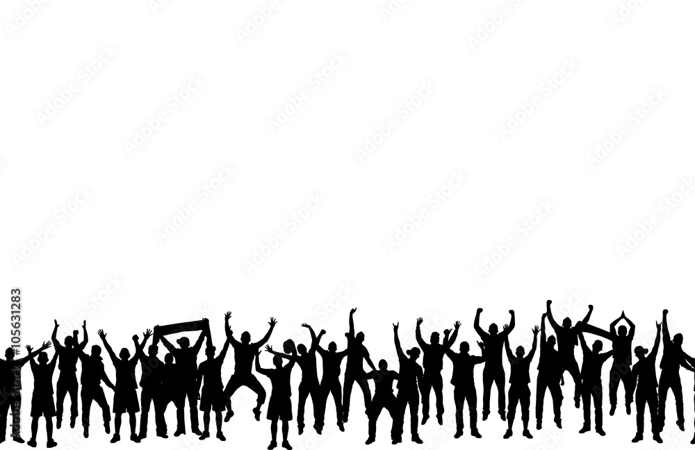 Seamless wallpaper from fans for sports championships and music concerts. Seamless wallpaper from fans for sports championships and music concerts.
