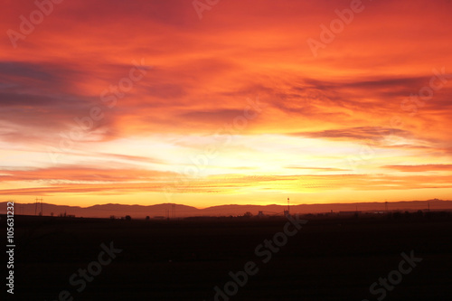 Blurred sunset sky background  © greenview