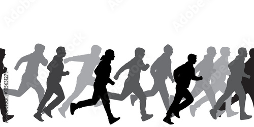 Seamless texture running man