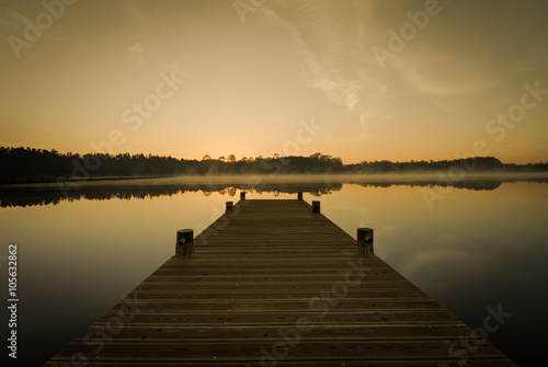 Sunrise on lake © homydesign