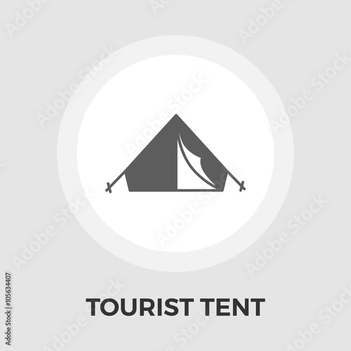 Tourist Tent Line Icon