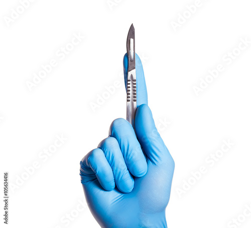Hand of surgeon Fototapet