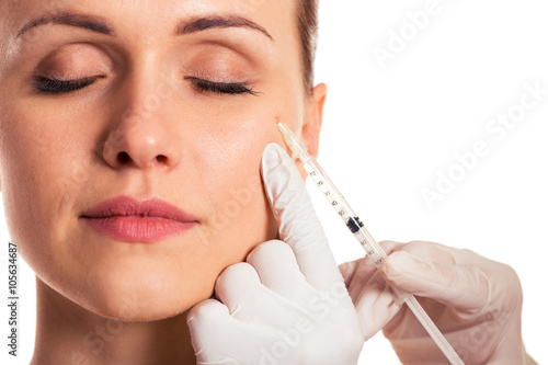 Facial injection for women