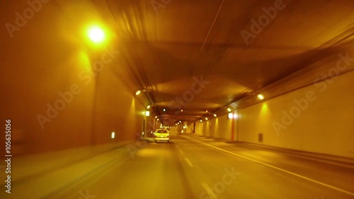 Driving in tunnel